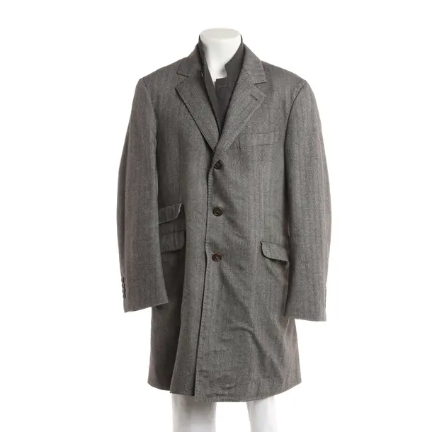 Wintermantel, in Dunkelgrau, Wolle, Brunello Cucinelli