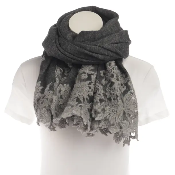 Schal, in Grau, Wolle, Ermanno Scervino