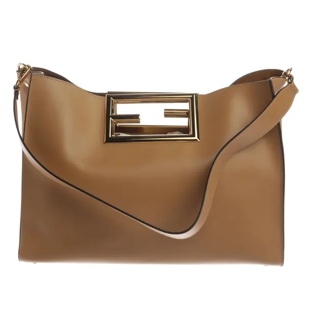 Handtasche, in Braun, Leder, Fendi