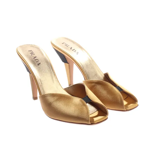 Heeled Sandals, in Light Brown, Prada