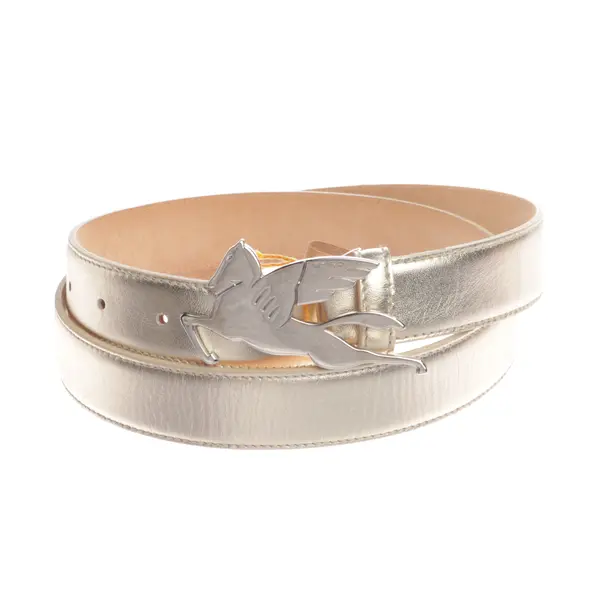 Gürtel, in Gold, Leder, Etro