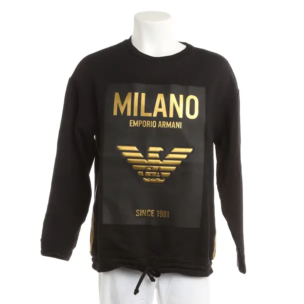 Sweatshirt, in Black, Cotton, Emporio Armani