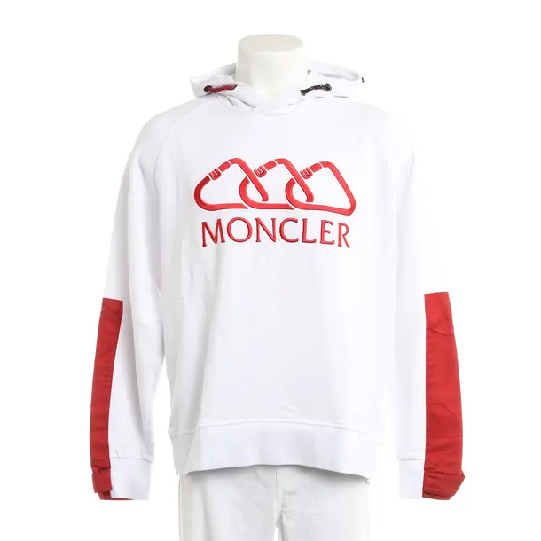 Hoodie, in Weiß, Baumwolle, Moncler