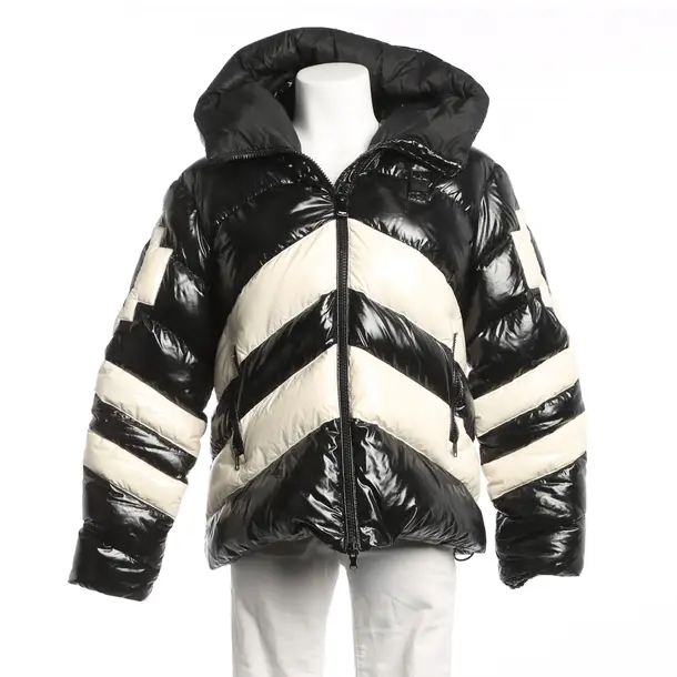 Winterjacke, in Schwarz, Polyamid, Blauer USA