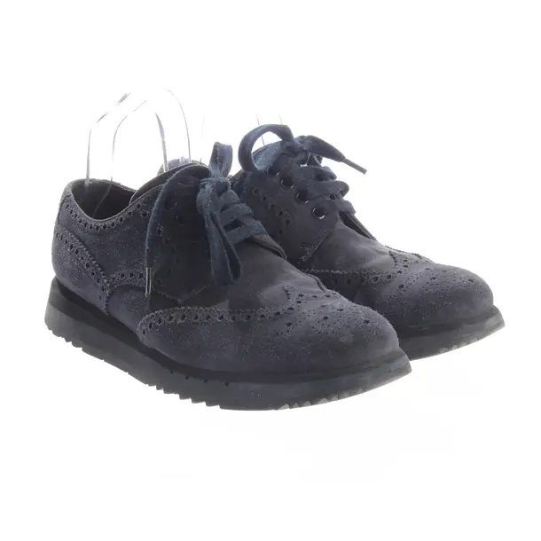 Lace Up Shoes, in Navy, Prada Linea Rossa