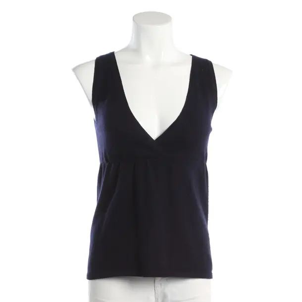 Top, in Navy, Cashmere, Brunello Cucinelli