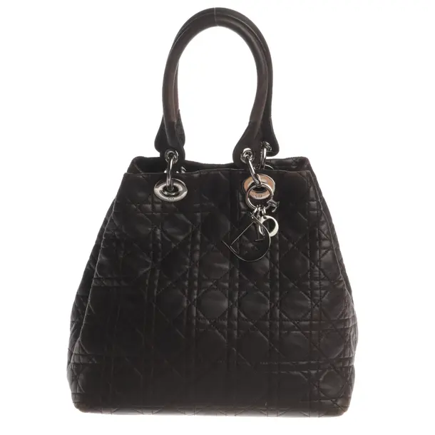 Handtasche, in Braun, Leder, Dior