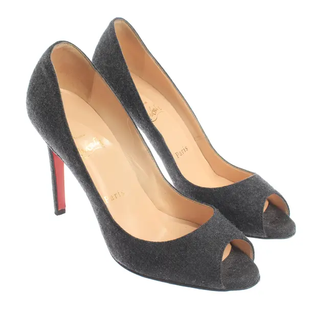 Peep Toes, in Gray, Christian Louboutin