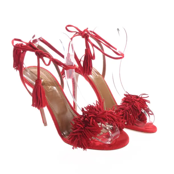 Heeled Sandals, in Red, Aquazzura