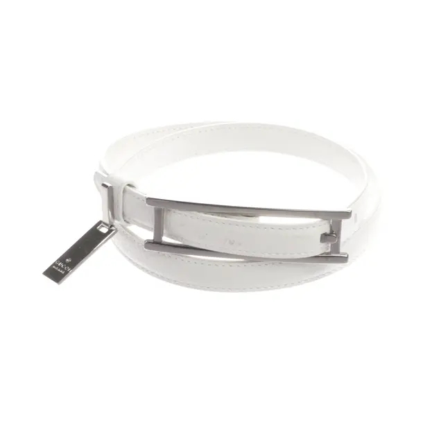 Belt, in White, Leather, Gucci