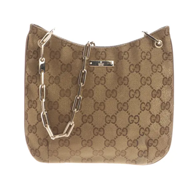 Schultertasche, in Gold, Viskose, Gucci