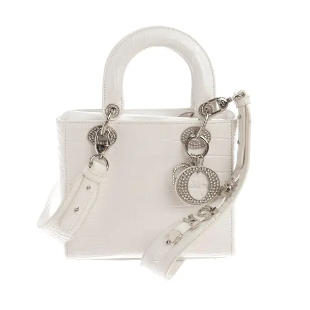Handbag, in White, Leather, Dior