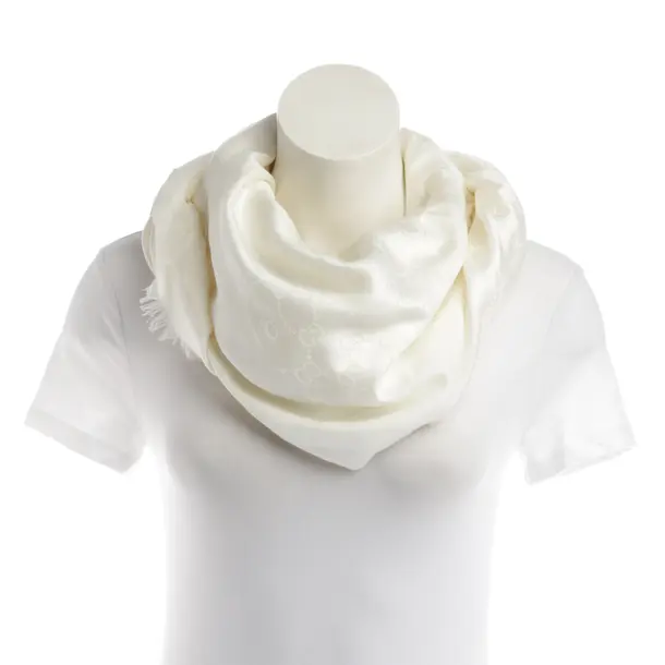 Tuch, in Beige, Baumwolle, Gucci