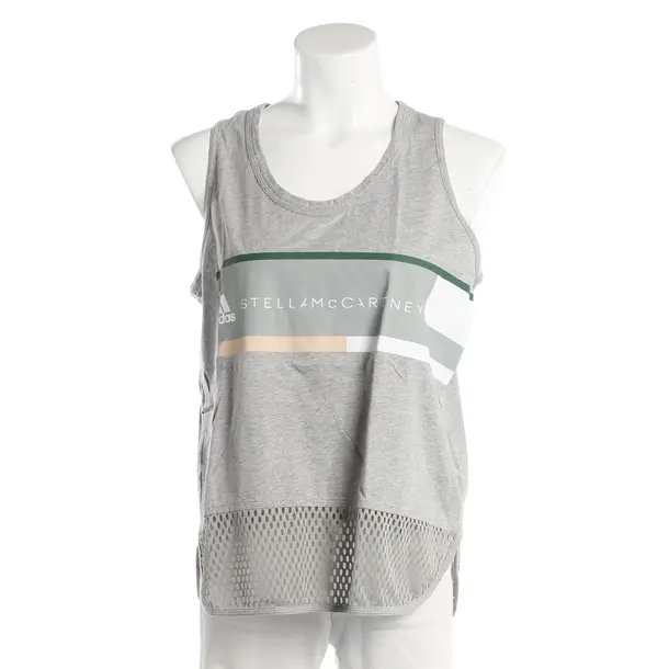 Top, in Gray, Cotton, Adidas by Stella McCartney