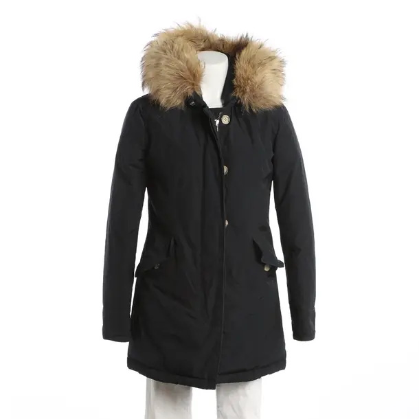 Winter Jacket, in Navy, Cotton, Woolrich