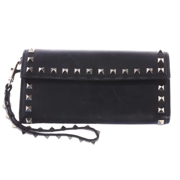 Wallet, in Black, Leather, Valentino
