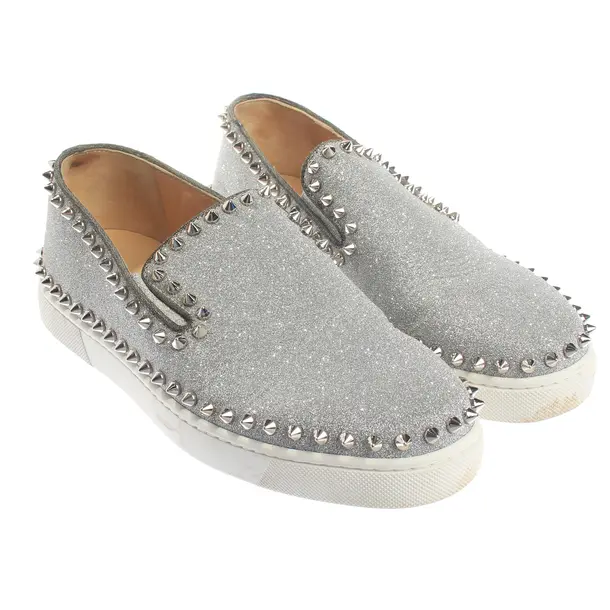 Sneaker, in Silber, Christian Louboutin