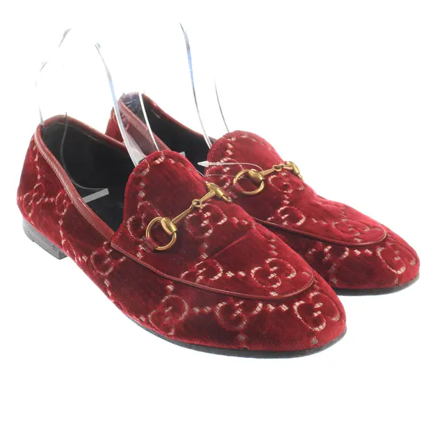 Loafers, in Red, Gucci