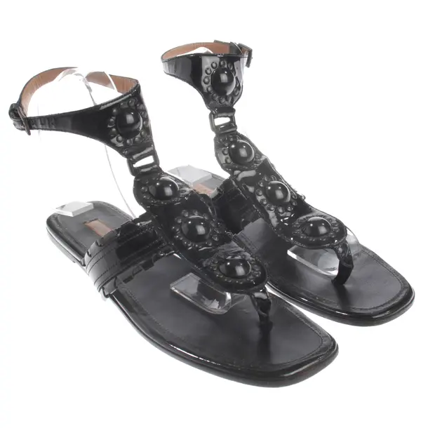 Sandalen, in Schwarz, Alaia