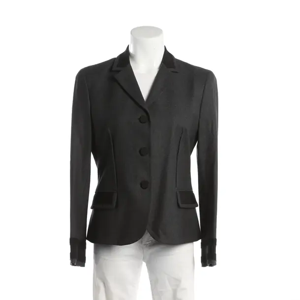 Blazer, in Dark Gray, Cotton, Prada