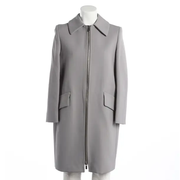 Übergangsmantel, in Hellgrau, Viskose, Miu Miu