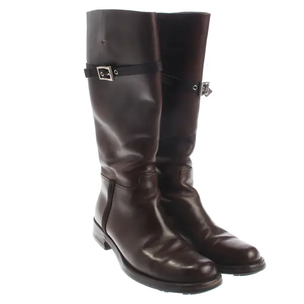 Stiefel, in Braun, Prada