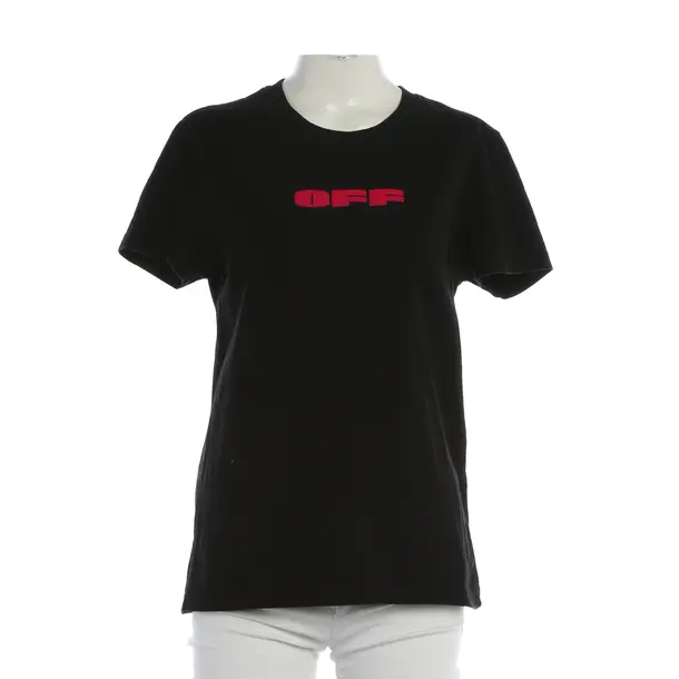 Shirt, in Schwarz, Baumwolle, Off-White