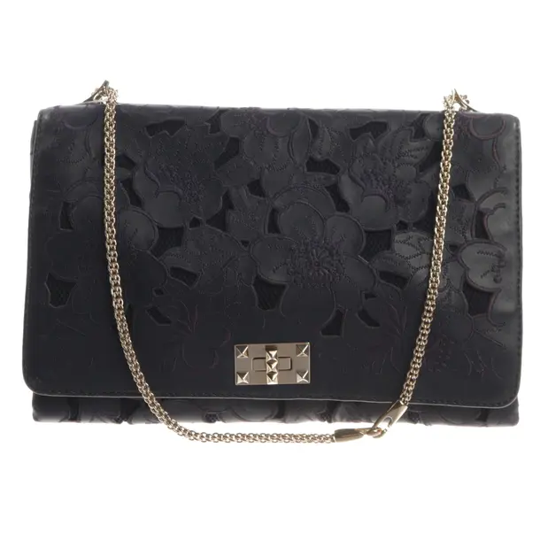 Schultertasche, in Navy, Leder, Valentino