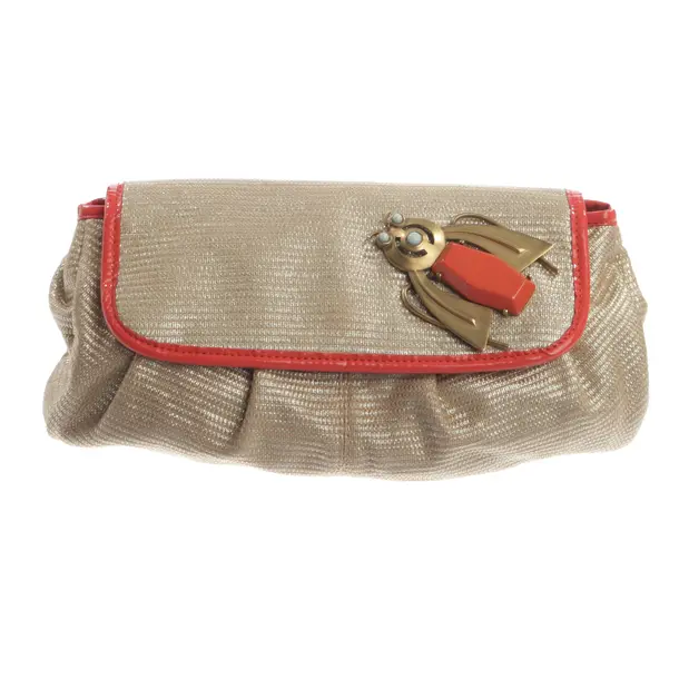 Clutch, in Gold, Polyamid, Stella McCartney