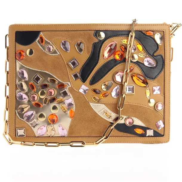 Evening Bag, in Light Brown, Leather, Gucci