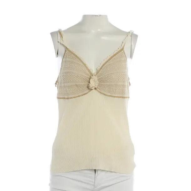 Top, in Beige, Baumwolle, Ermanno Scervino