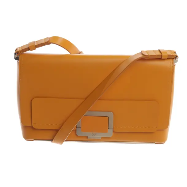 Schultertasche, in Orange, Leder, Roger Vivier