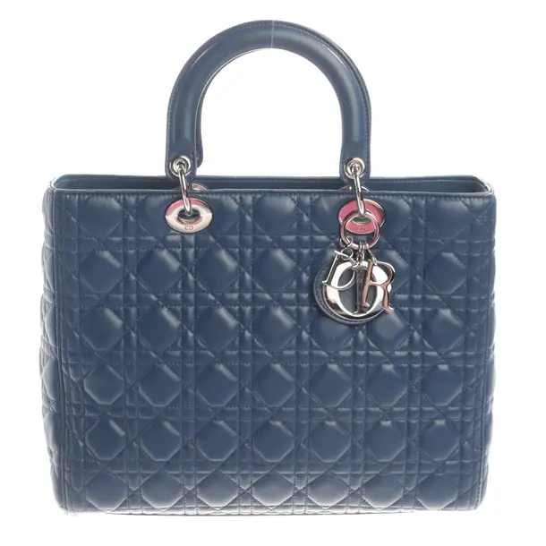 Handbag, in Blue, Leather, Dior