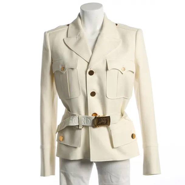 Blazer, in Cream, Wool, Tom Ford