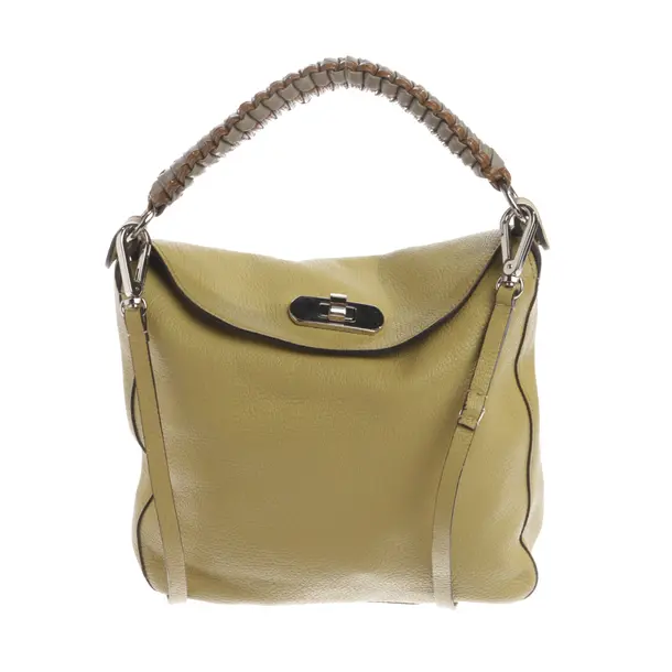 Handbag, in Mustard Yellow, Leather, Marni