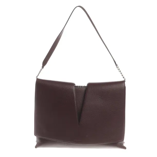 Schultertasche, in Bordeaux, Leder, Jil Sander