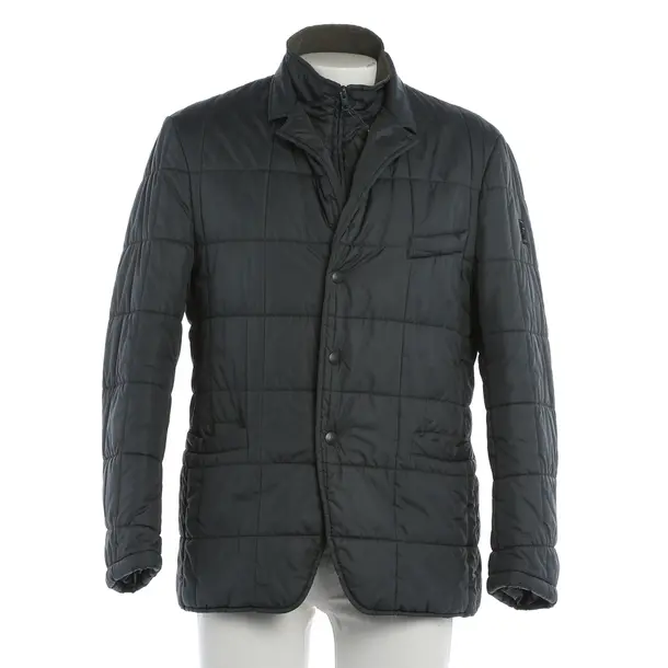Mid-Season Jacket, in Blue, Polyester, Fay