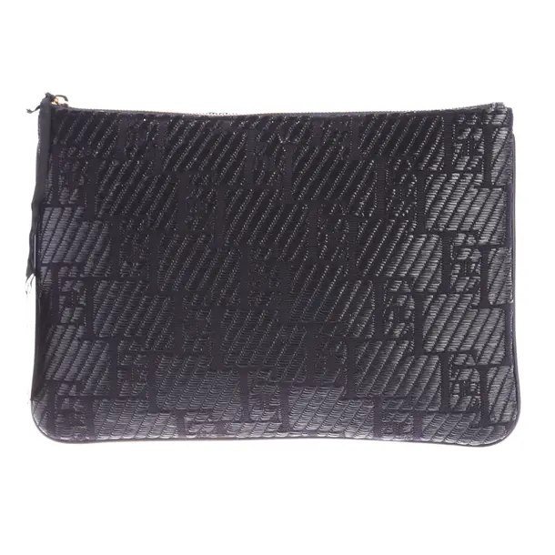 Clutch Bag, in Black, Polyester, Elisabetta Franchi
