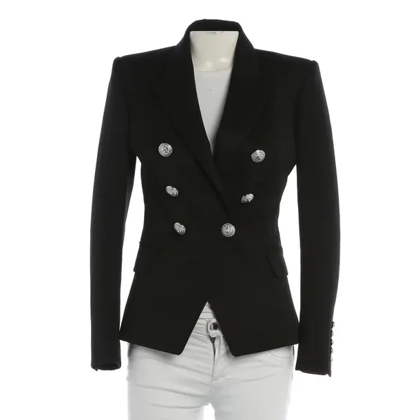Blazer, in Schwarz, Wolle, Balmain
