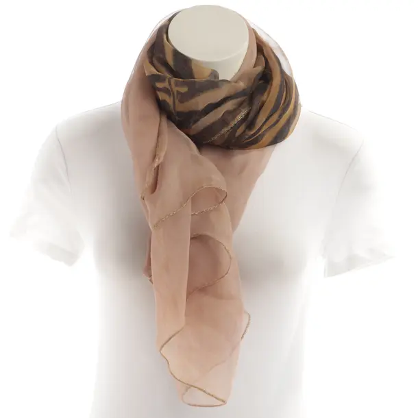 Shawl, in Light Brown, Seide, Roberto Cavalli