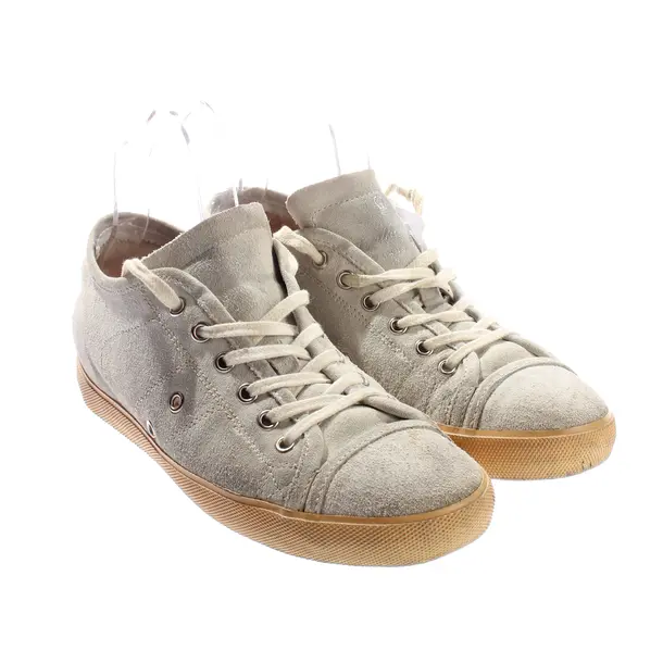 Sneakers, in Gray, Leather Crown