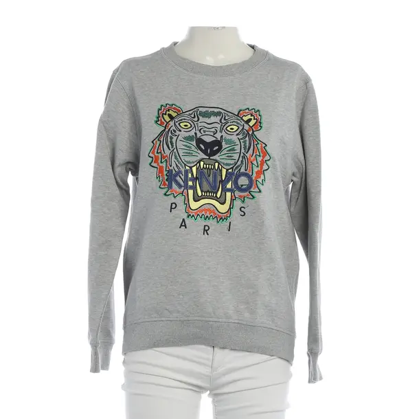 Sweatshirt, in Grau, Baumwolle, Kenzo