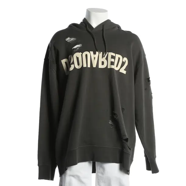 Felpa con cappuccio, in Grigio, Cotone, Dsquared