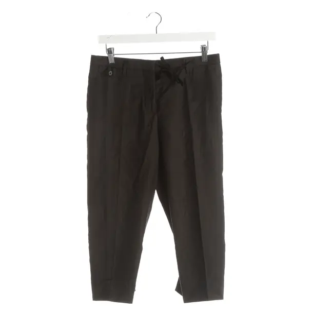 Hose, in Dunkelbraun, Wolle, Prada