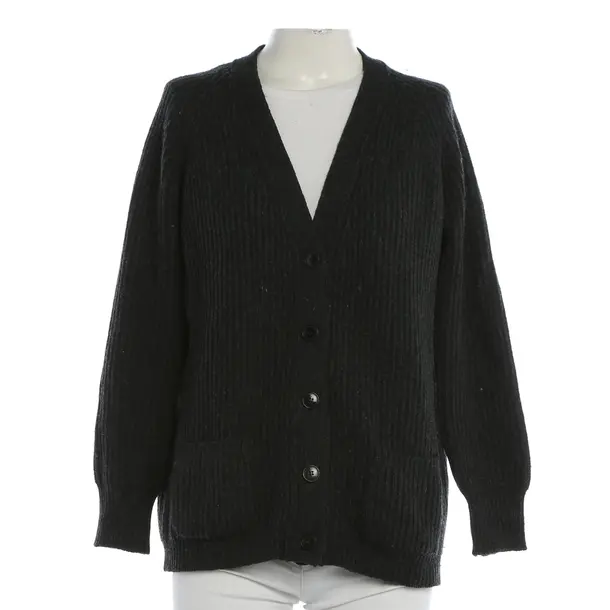 Cardigan, in Dark Gray, Wool, Golden Goose