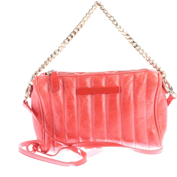 Schultertasche, in Rot, Leder, Elisabetta Franchi