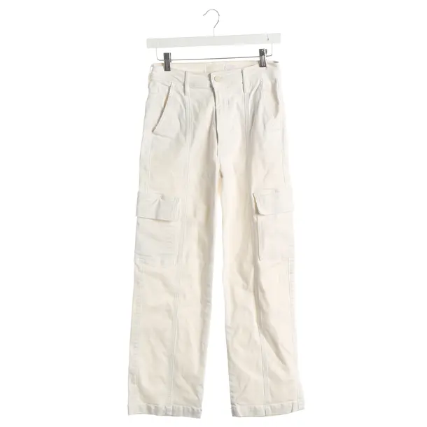 Jeans straight fit, in Bianco, Cotone, Madre