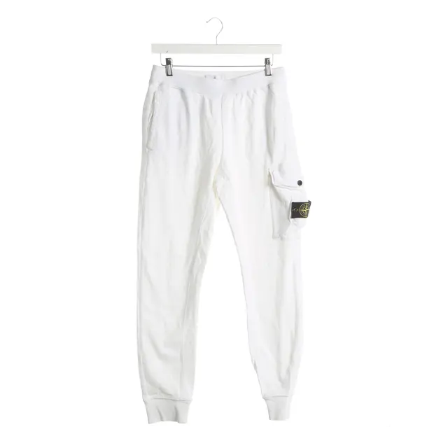 Sweatpants, in White, Cotton, Stone Island
