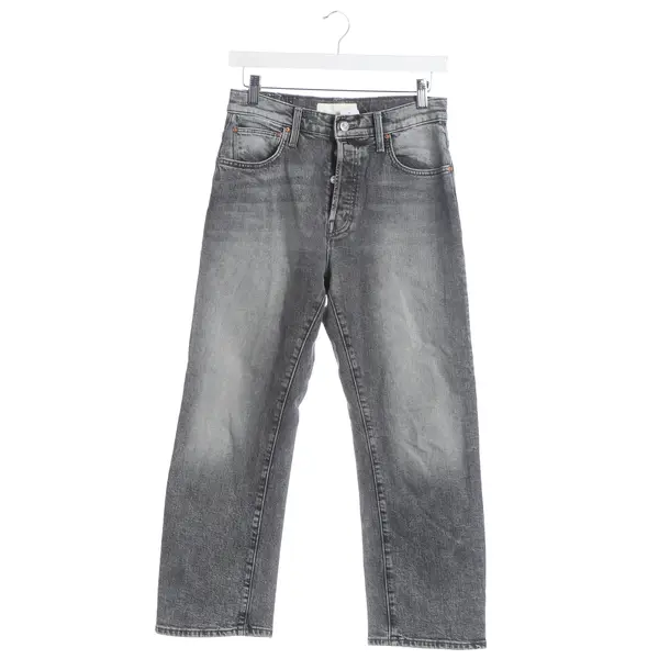 Jeans Straight Fit, in Grau, Baumwolle, Mother