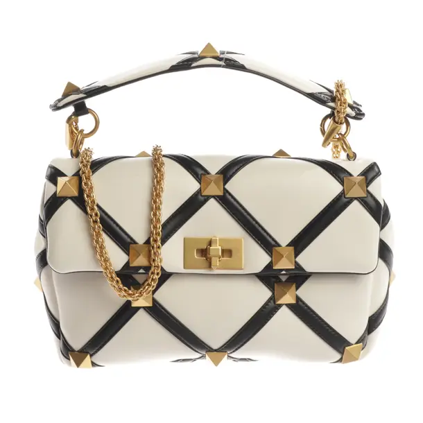 Shoulder Bag, in Cream, Leather, Valentino